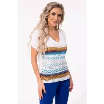 Джемпер женский, размер 48, цвет белый