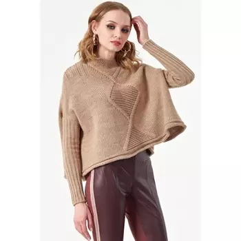 Джемпер женский, размер 48, цвет бежевый