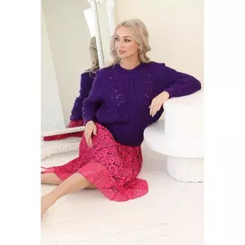 Джемпер женский, размер 48, цвет фиолетовый