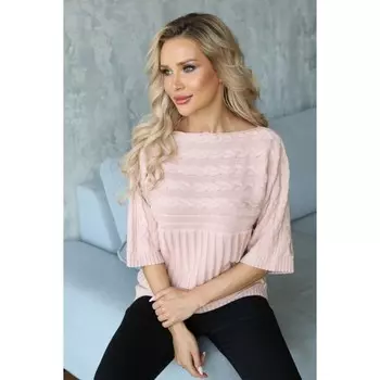 Джемпер женский, размер 48, цвет пудровый