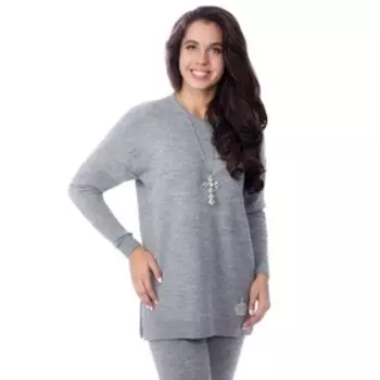 Джемпер женский, размер 48, цвет серый