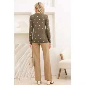 Джемпер женский, размер 48, цвет зелёный