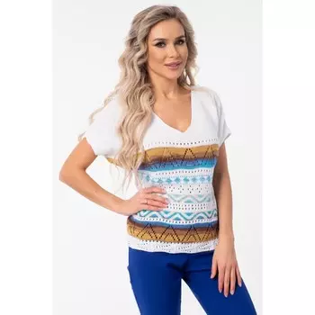 Джемпер женский, размер 50, цвет белый