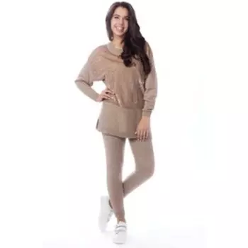 Джемпер женский, размер 50, цвет коричневый