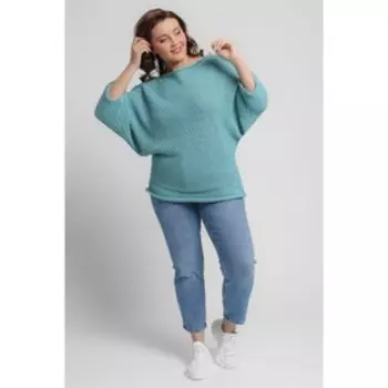 Джемпер женский, размер 52-56, цвет лагуна