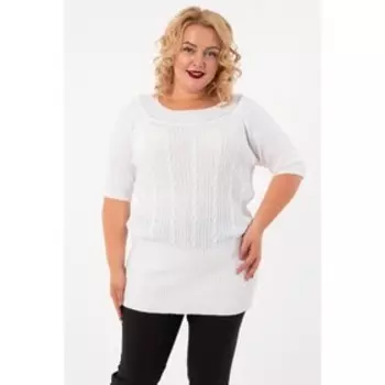 Джемпер женский, размер 52, цвет белый