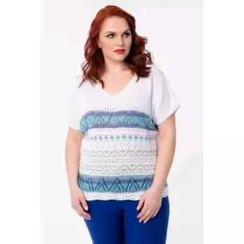 Джемпер женский, размер 52, цвет белый