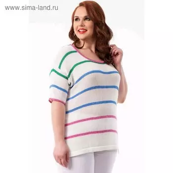 Джемпер женский, размер 52, цвет белый