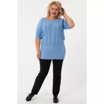 Джемпер женский, размер 52, цвет голубой