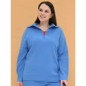 Джемпер женский, размер 52, цвет голубой