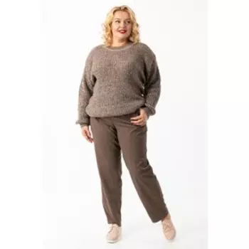 Джемпер женский, размер 52, цвет коричневый