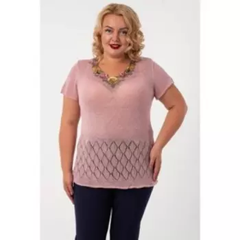 Джемпер женский, размер 52, цвет розовый