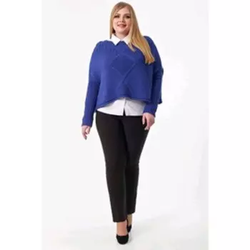 Джемпер женский, размер 52, цвет синий