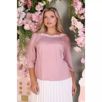 Джемпер женский, размер 54, цвет розовый