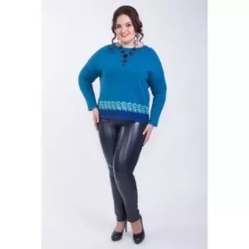Джемпер женский, размер 54, цвет синий