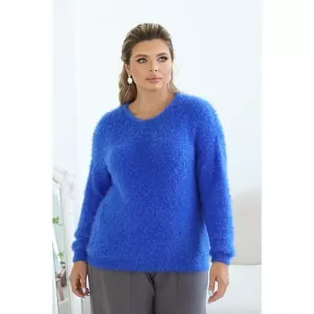 Джемпер женский, размер 54, цвет синий