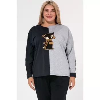 Джемпер женский, размер 54, цвет тёмно-синий