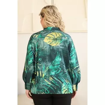 Джемпер женский, размер 54, цвет зелёный