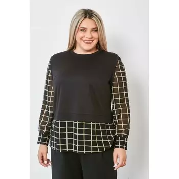 Джемпер женский, размер 56, цвет чёрный