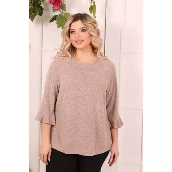 Джемпер женский, размер 56, цвет розовый