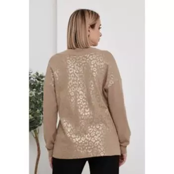 Джемпер женский, размер 58, цвет бежевый