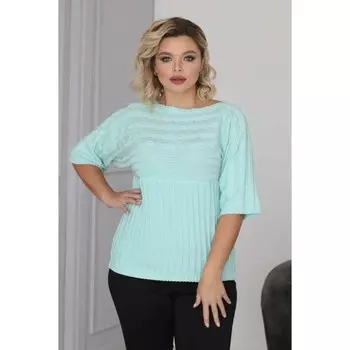 Джемпер женский, размер 58, цвет мятный