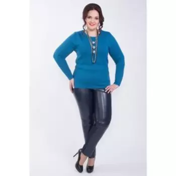 Джемпер женский, размер 58, цвет синий