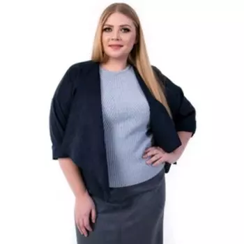 Джемпер женский, размер 60, цвет голубой