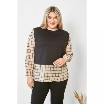 Джемпер женский, размер 64, цвет бежевый