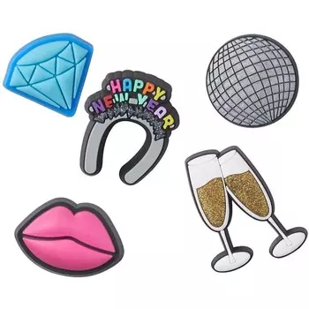 Джибитс Crocs Happy New Year 5 шт (10009113)