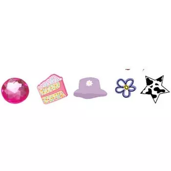 Джибитс Crocs This Mix Lace Backer 5 шт (10010078)