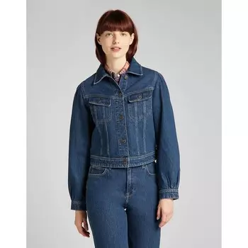 Джинсовая куртка женская Lee Women Volume Sleeve Rider, размер 42 (L54GMWFQ)