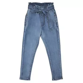 Джинсы для девочек, рост 116 см, цвет голубой