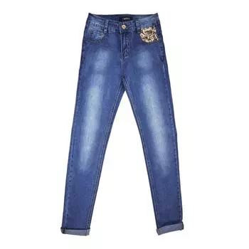 Джинсы для девочек, рост 140 см