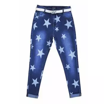 Джинсы для девочек, рост 152 см, цвет синий