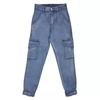 Джинсы для девочек, рост 170 см, цвет голубой