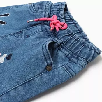 Джинсы для девочки, цвет синий, рост 74 см