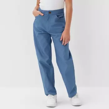 Джинсы для девочки MINAKU: Jeans collection, синие, рост 128 см
