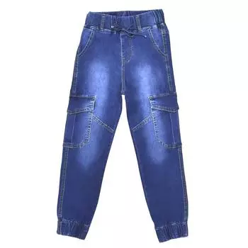 Джинсы для мальчиков, рост 134 см, цвет синий