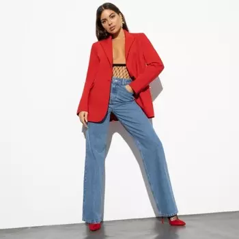 Джинсы-палаццо женские Modena, размер 52