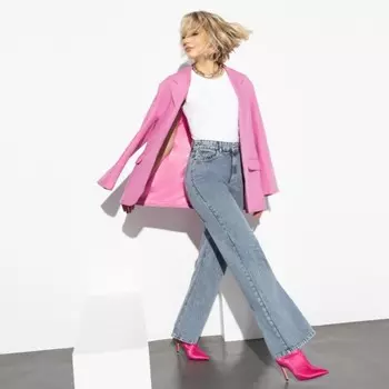 Джинсы-палаццо женские Modena, размер 52