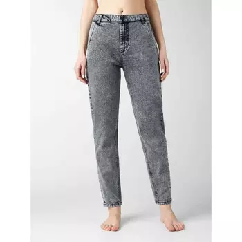 Джинсы женские мом Conte Elegant Mom Fit, размер S, серый