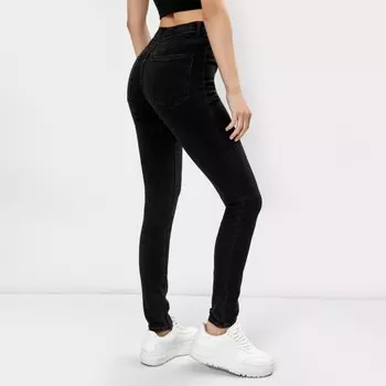 Джинсы женские, цвет черный, размер 44-46 (W28 L32)