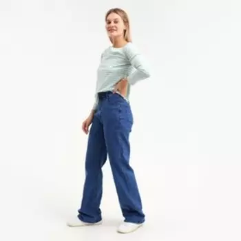 Джинсы женские, цвет голубой, размер 31 (46-48)