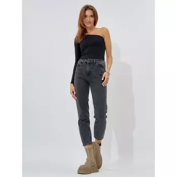 Джинсы женские, цвет тёмно-серый, размер 40-42