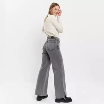 Джинсы женские, цвет тёмно-серый, размер 42 (48)