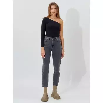 Джинсы женские, цвет тёмно-серый, размер 44-46