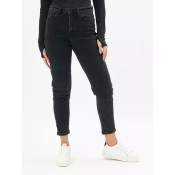 Джинсы женские прямого кроя тёмно-серого цвета, размер 40-42