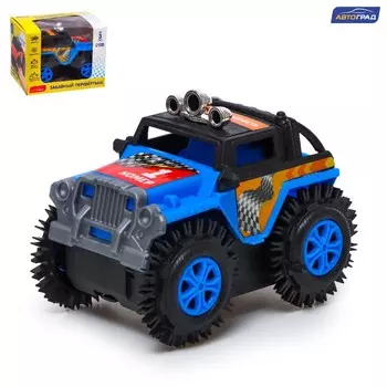 Джип-перевёртыш «Внедорожник», работает от батареек, цвет синий