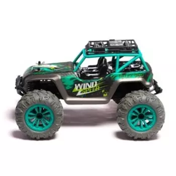 Джип радиоуправляемый «Багги», 1:14, 4WD, полный привод, работает от аккумулятора, зелёный, уценка
